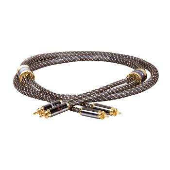 Dynavox Black Line Cinchkabel Stereo 1,5 m silber 207481