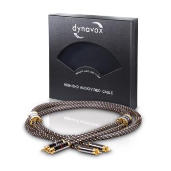 Dynavox Black Line Cinchkabel Stereo 1,5 m silber 207481
