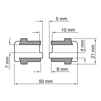 Dynavox Aluminium-Füsse für HiFi-Geräte 4er-Set silber 206381
