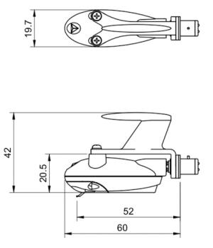 JICO Tonabnehmersystem Clipper Ausführung für S- und J- Förmige Tonarme