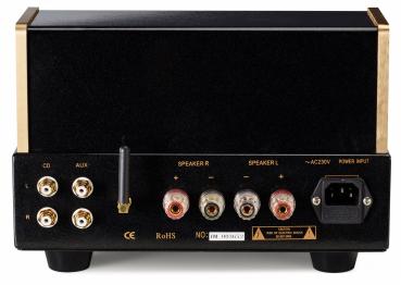 Pier Audio MS-84 Vintage Röhrenvollverstärker mit Röhren-Netzgleichrichtung und Bluetooth
