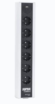 SUPRA LoRad MD06-EU/SP USB MK III – Geschirmte Netzleiste, NIF-Filterung und USB-Ladefunktion