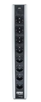 SUPRA LoRad MD08-16-EU/SP USB-A/C MK III – Geschirmte Netzleiste mit Überspannungsschutz, NIF-Filterung und USB-Ladefunktion
