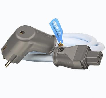 SUPRA LoRad 2.5 CS-EU/A Winkel-Netzkabel – Winkel-Schuko-Stecker mit SWF-10 C13 Stecker