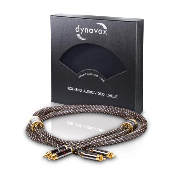 Dynavox Black Line Cinchkabel Stereo 1,5 m silber 207481