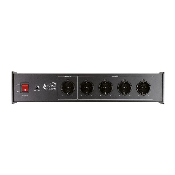 Dynavox HiFi-Steckdosenleiste X2000 schwarz, mit Master-Slave-Funktion 207683