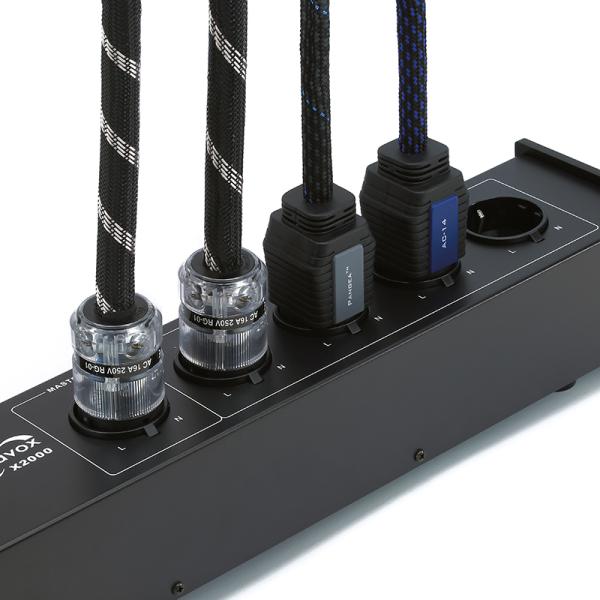 Dynavox HiFi-Steckdosenleiste X2000 schwarz, mit Master-Slave-Funktion 207683