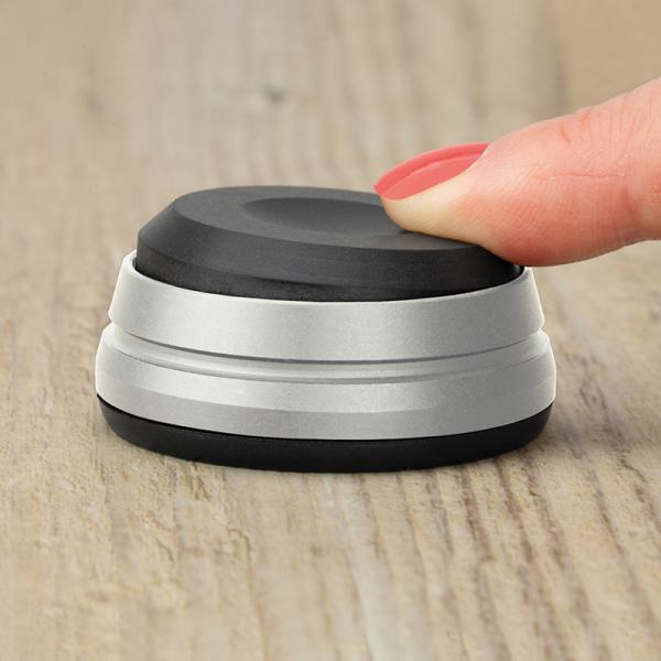 Dynavox Schwingungsdämpfer silber für Lautsprecherboxen und Geräte 4er-Set 208051
