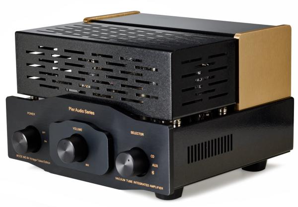 Pier Audio MS-84 Vintage Röhrenvollverstärker mit Röhren-Netzgleichrichtung und Bluetooth