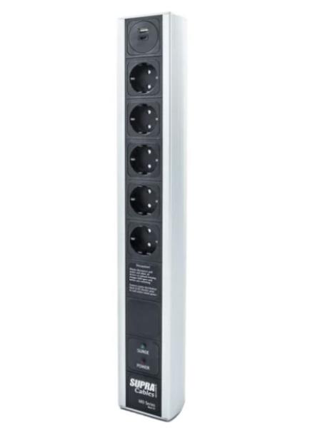 SUPRA LoRad MD05-EU/SP USB MK III – Geschirmte Netzleiste mit Überspannungsschutz, NIF-Filterung und USB-Ladefunktion