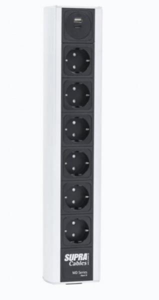 SUPRA LoRad MD06-EU/SP USB MK III – Geschirmte Netzleiste, NIF-Filterung und USB-Ladefunktion
