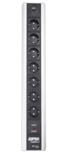 SUPRA LoRad MD07-16-EU/SP USB-A/C MK III – Geschirmte Netzleiste mit Überspannungsschutz, NIF-Filterung und USB-Ladefunktion