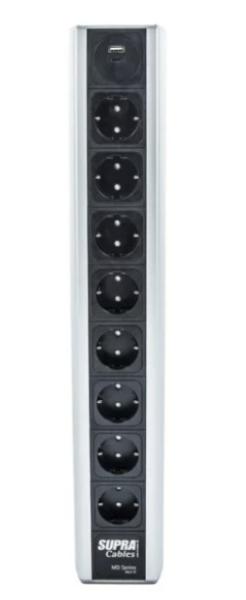 SUPRA LoRad MD08-16-EU/SP USB-A/C MK III – Geschirmte Netzleiste mit Überspannungsschutz, NIF-Filterung und USB-Ladefunktion