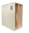 Knosti Archifix-Box Woodline Moderne Vinyl-Aufbewahrung aus Pappelholz, für ca. 50 LPs
